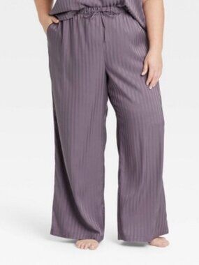NWT Auden luxe silk pajama pants 3X